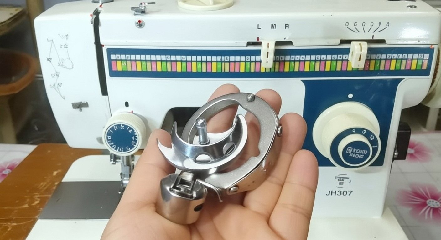 Kurs zum Einstellen der Krabbe an einer Singer Maschine content image