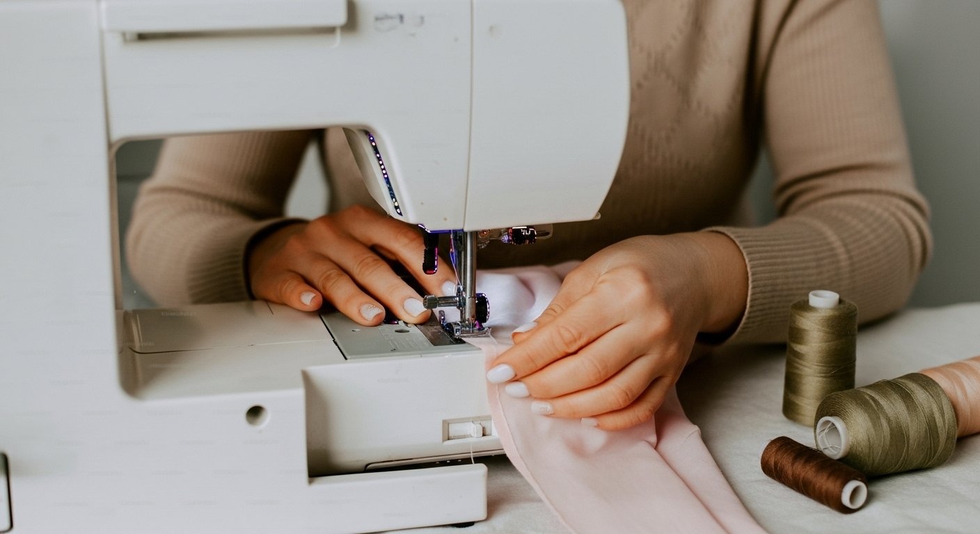 So platzieren Sie vertikale Krabbenstücke auf einer Nähmaschine content image