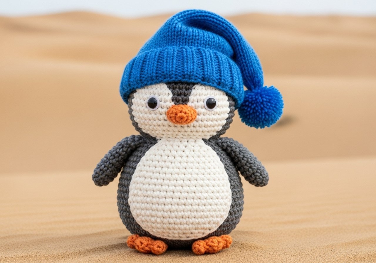 Amigurumi Pinguin Häkeln – kostenloser Download content image