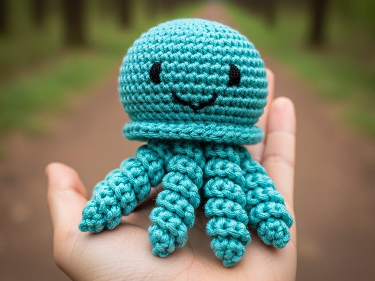 Amigurumi Qualle häkeln – kostenloser Download content image