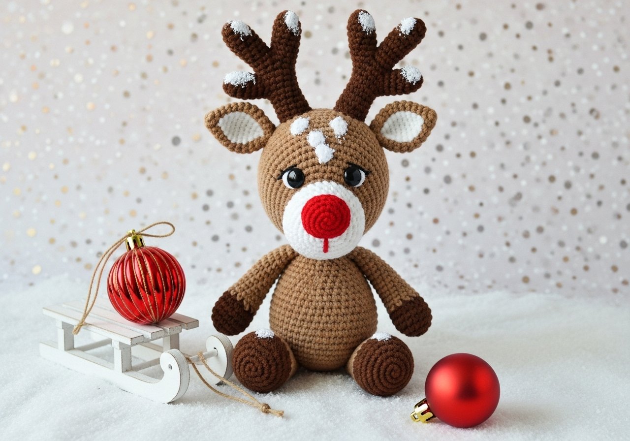 Amigurumi Rentier häkeln – kostenloser Download content image