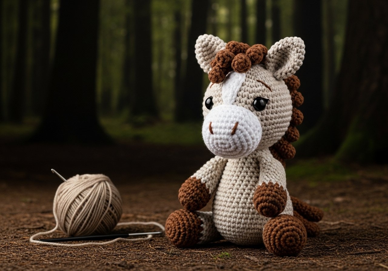 Amigurumi Pferd häkeln – kostenloser Download content image