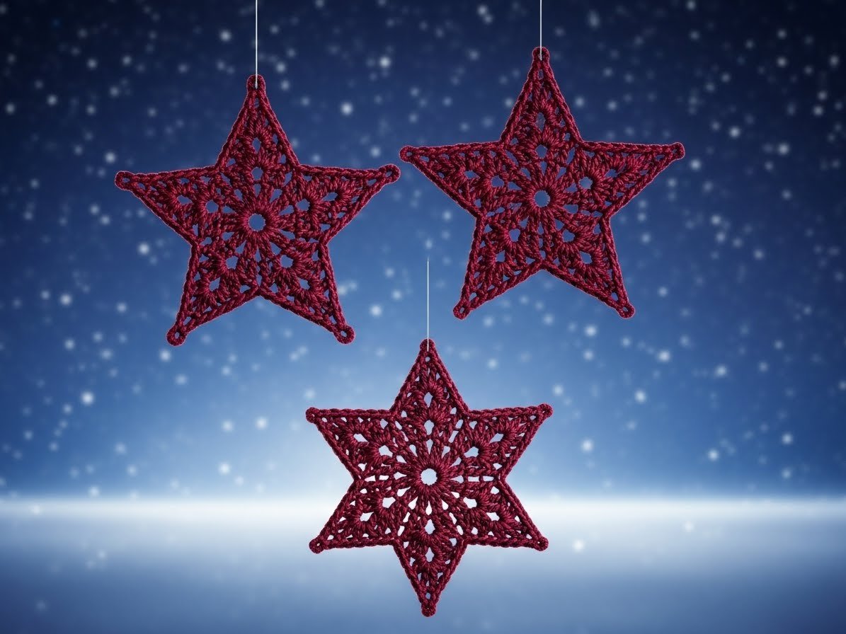 Stern häkeln – einfache Gratis Anleitung content image