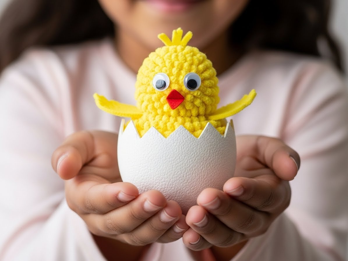 Osterküken basteln – Kostenlose einfache Anleitung content image