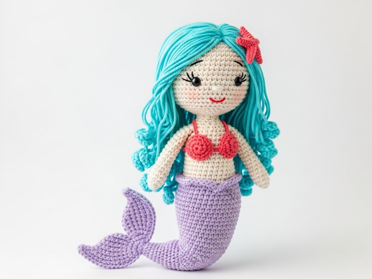 Amigurumi Meerjungfrau häkeln – einfache Gratis Anleitung content image
