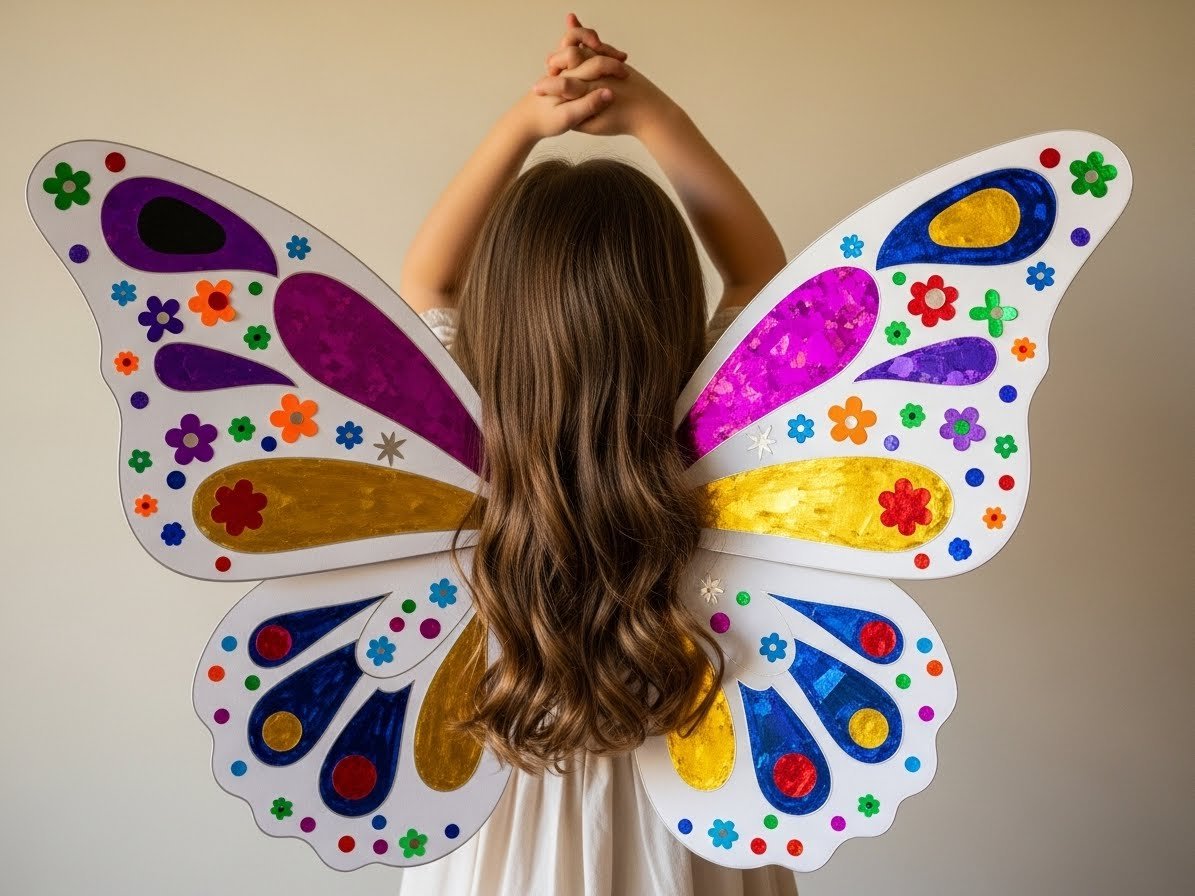 Feen- und Schmetterlingsflügel basteln – Kostenlose Anleitung content image