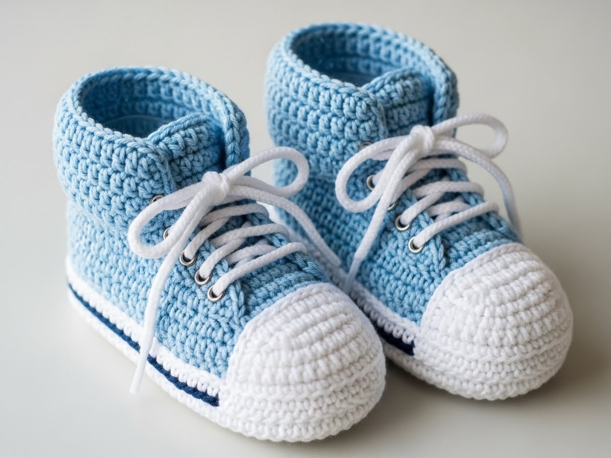 Babyschuhe häkeln – einfache Gratis Anleitung content image