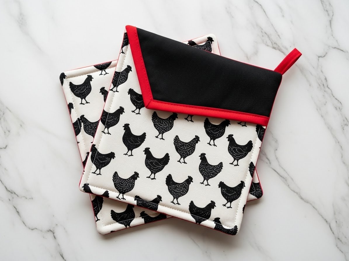 Topflappen nähen – Kostenlose Anleitung & Schnittmuster content image