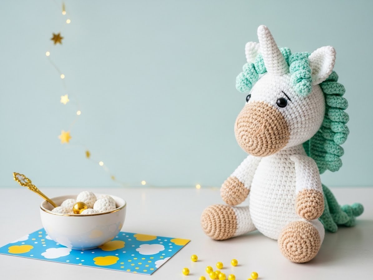 Einhorn häkeln – Kostenlose einfache Anleitung content image