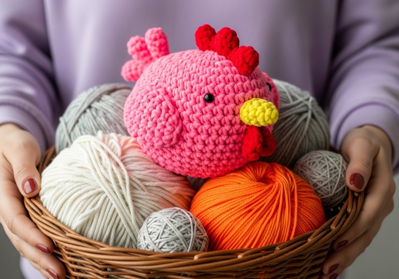 Hühner häkeln – Kostenlose einfache Anleitung content image