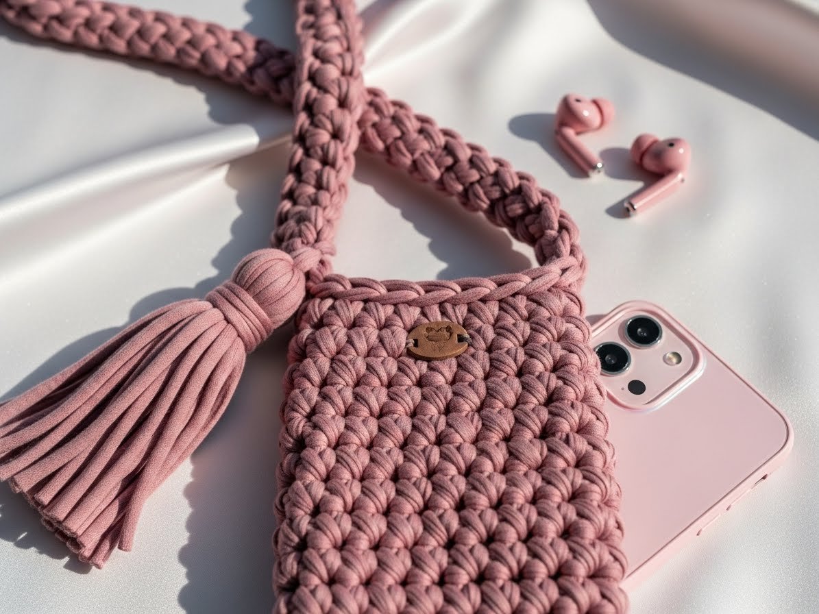 Handytasche häkeln – Kostenlose Anleitung einfach content image