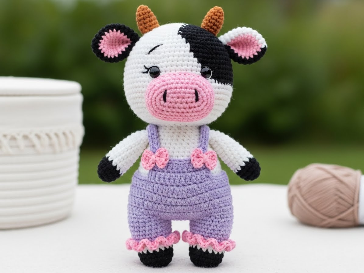 Kuh häkeln – Kostenlose einfache Anleitung content image