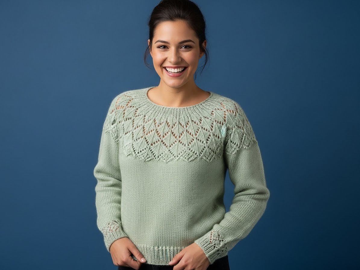 Sommerpulli stricken – Kostenlose einfache Anleitung content image