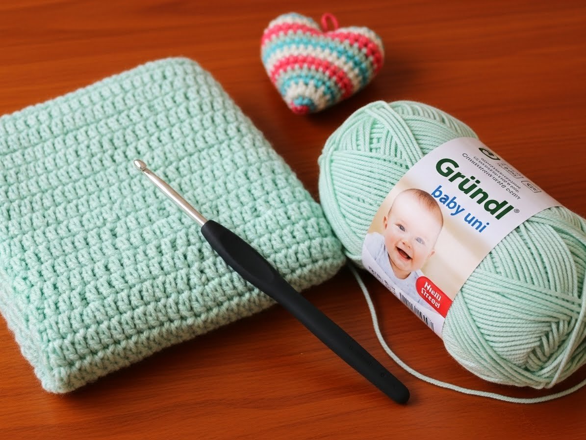 Babydecke häkeln – Kostenlose einfache DIY Anleitung content image