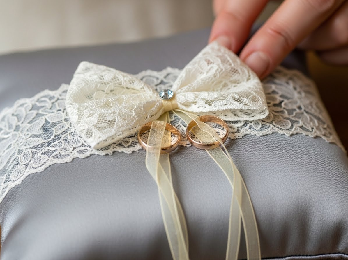 Ringkissen zur Hochzeit nähen – Anleitung & Schnittmuster content image