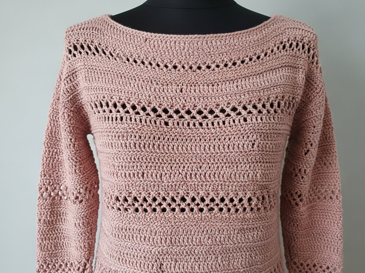 Sommerpulli häkeln – Kostenlose einfache Anleitung content image