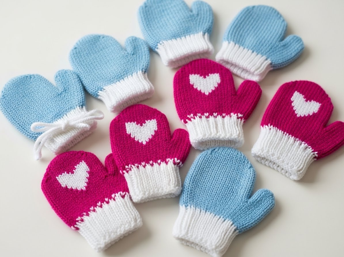 Baby-Handschuhe stricken – kostenlose einfache Anleitung content image