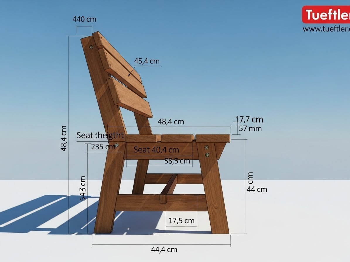 Gartenbank selber bauen – Kostenlose Bauanleitung content image
