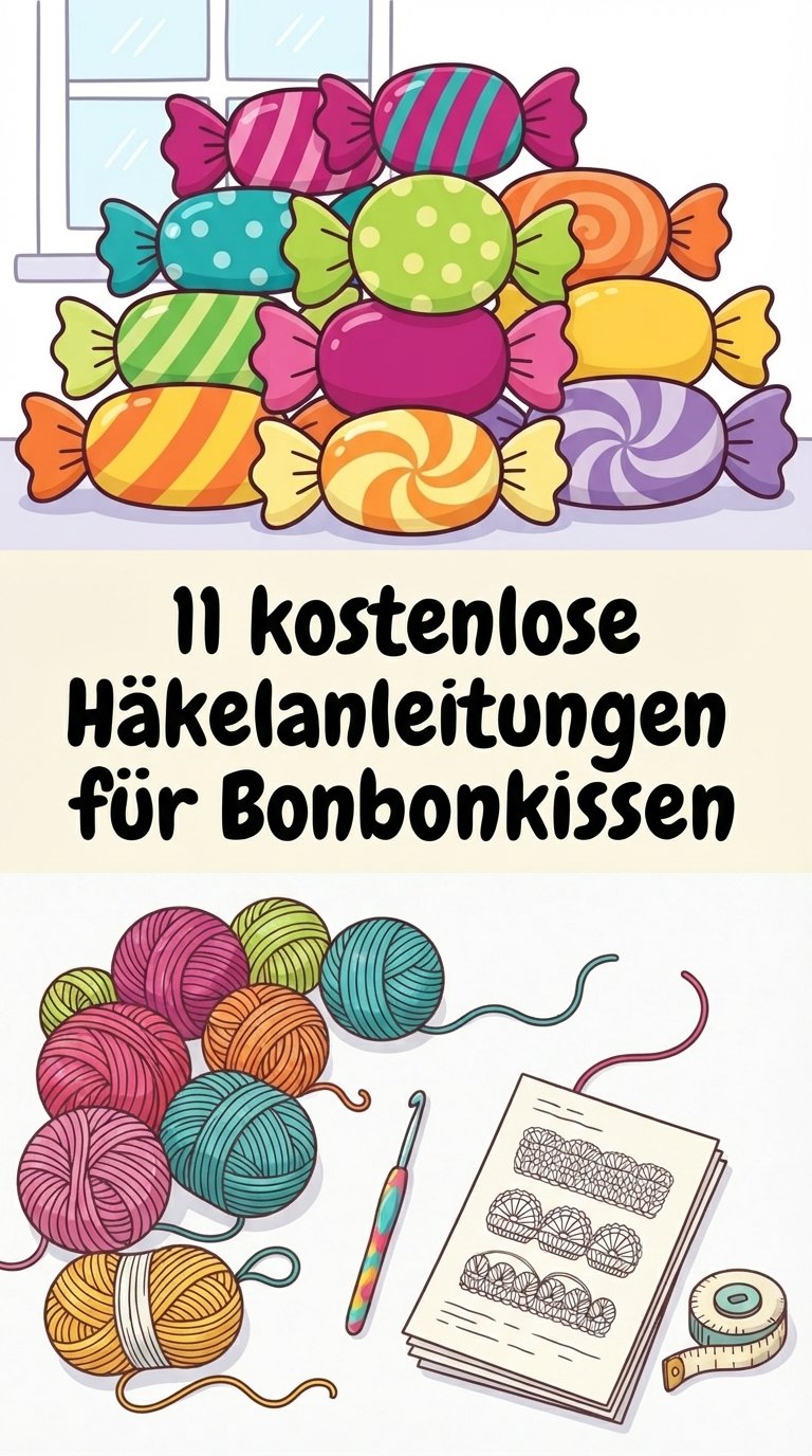 11 kostenlose Häkelanleitungen für Bonbonkissen content image