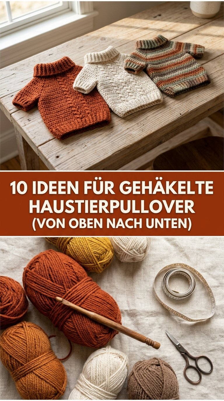 10 Ideen für gehäkelte Haustierpullover (von oben nach unten) für eine niedliche Passform image 2