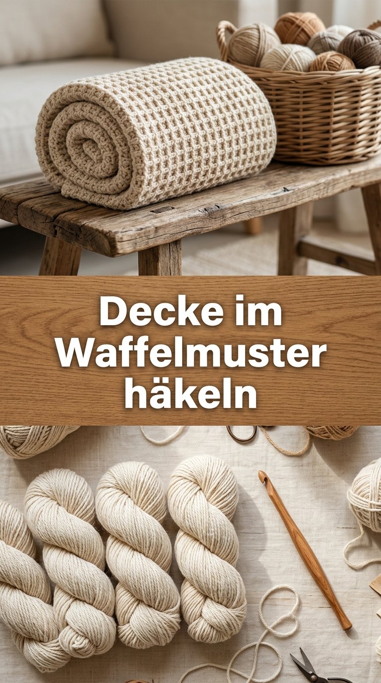 Anleitung für eine Decke im Waffelmuster image 2