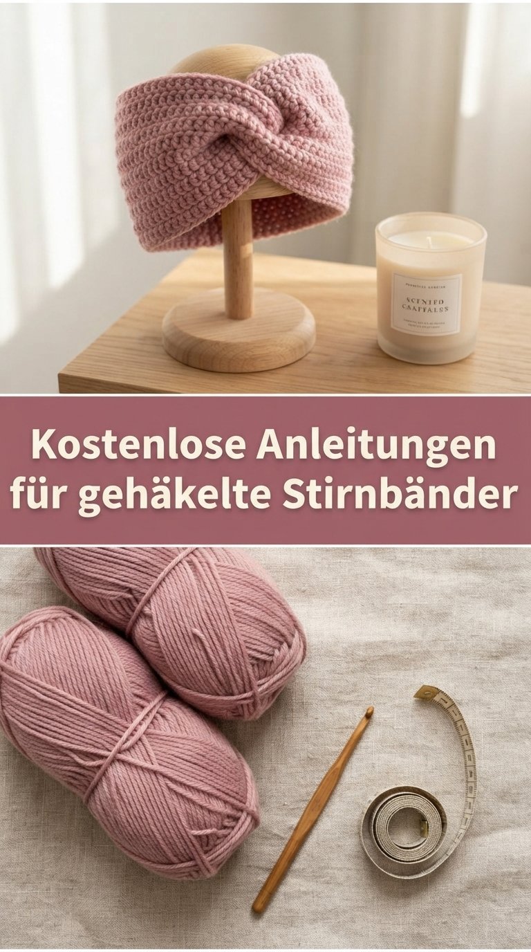 Kostenlose Anleitungen für gehäkelte Stirnbänder content image