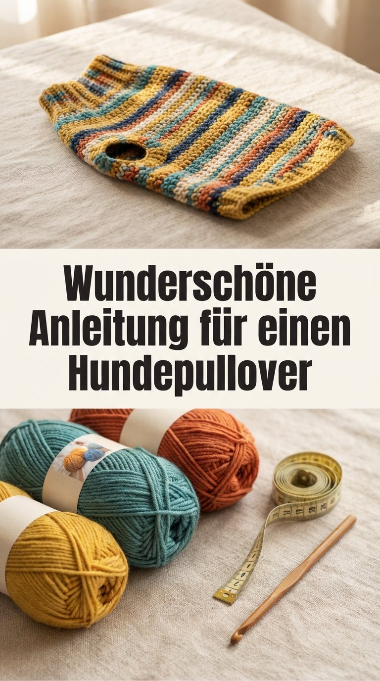 Wunderschöne Anleitung für einen Hundepullover content image