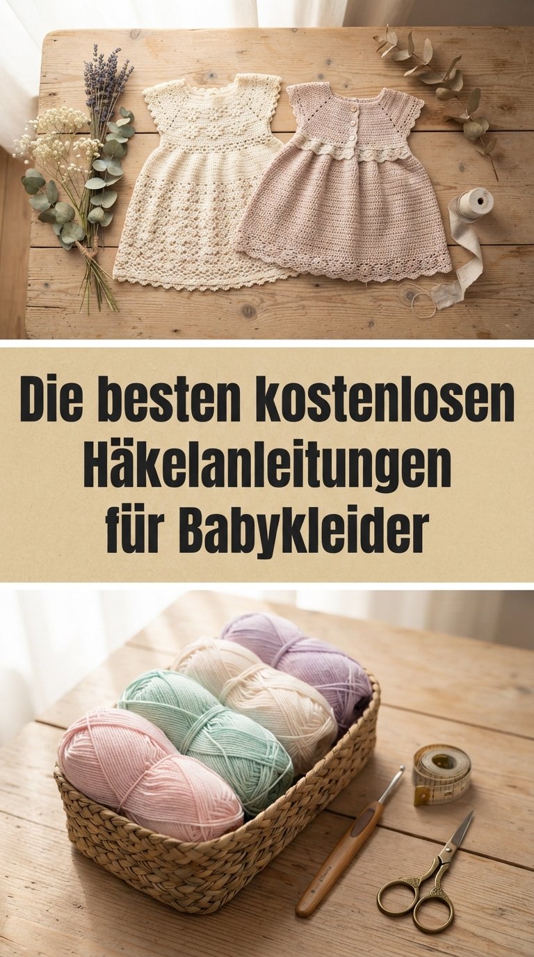 Die besten kostenlosen Häkelanleitungen für Babykleider content image