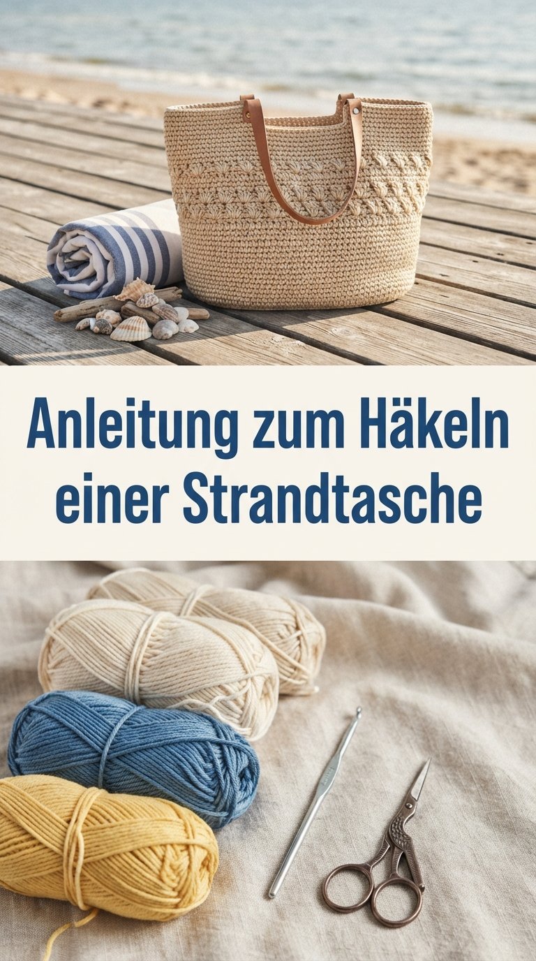 Anleitung zum Häkeln einer Strandtasche content image