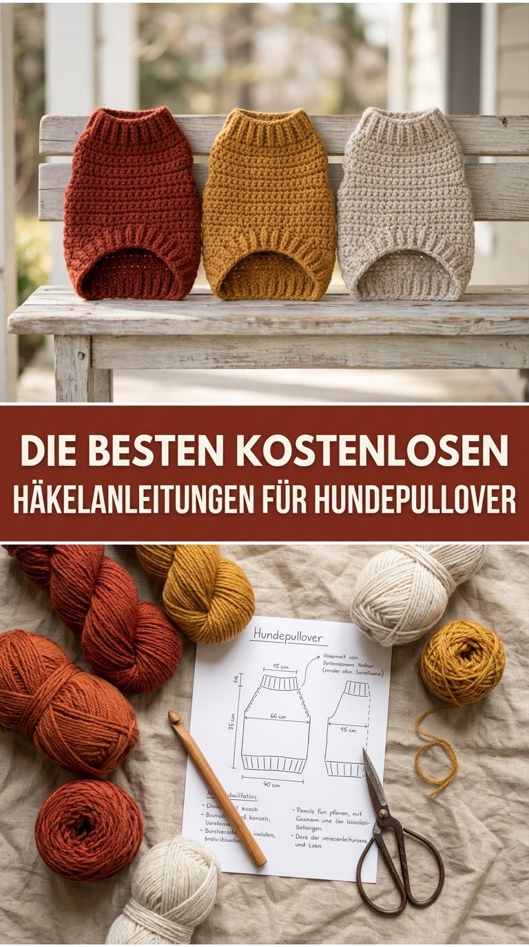 Die besten kostenlosen Häkelanleitungen für Hundepullover image 2