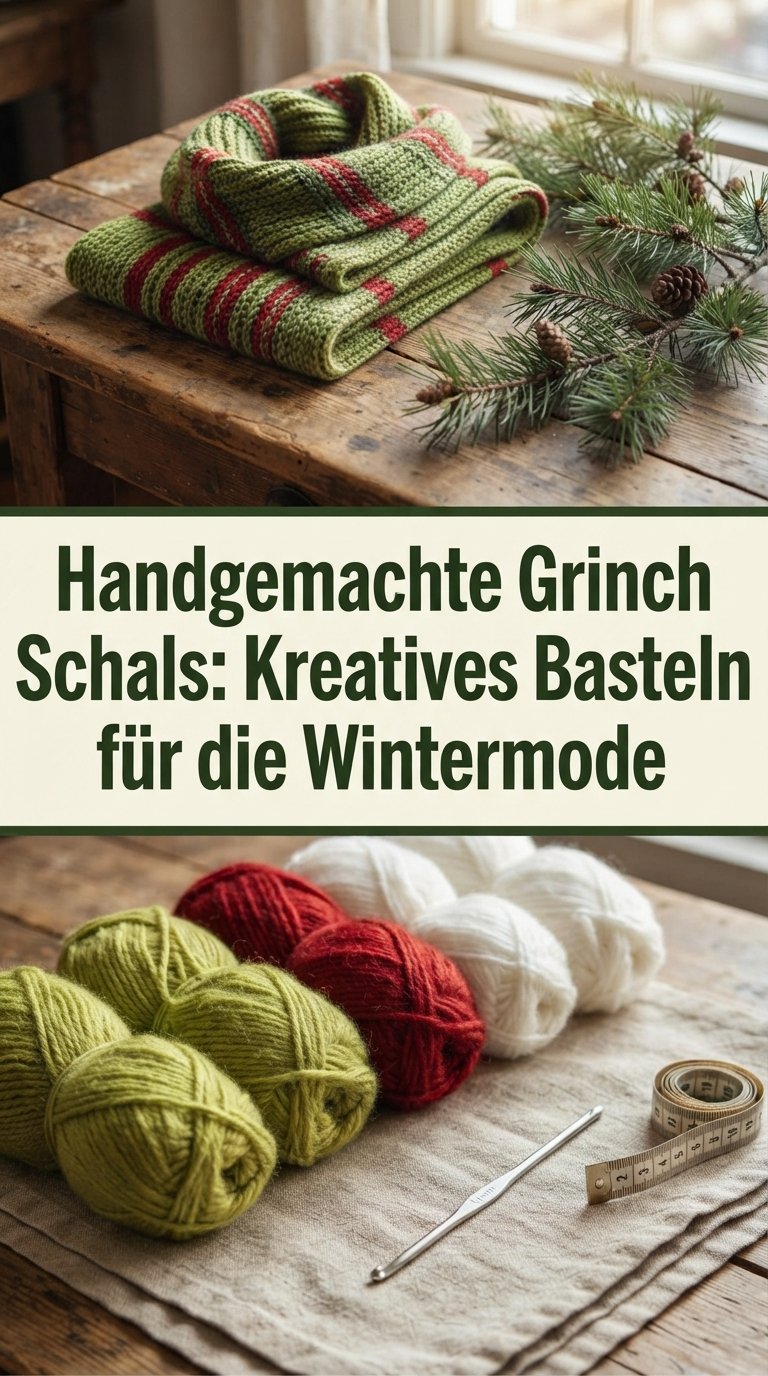 Handgemachte Grinch Schals: Kreatives Basteln für die Wintermode content image