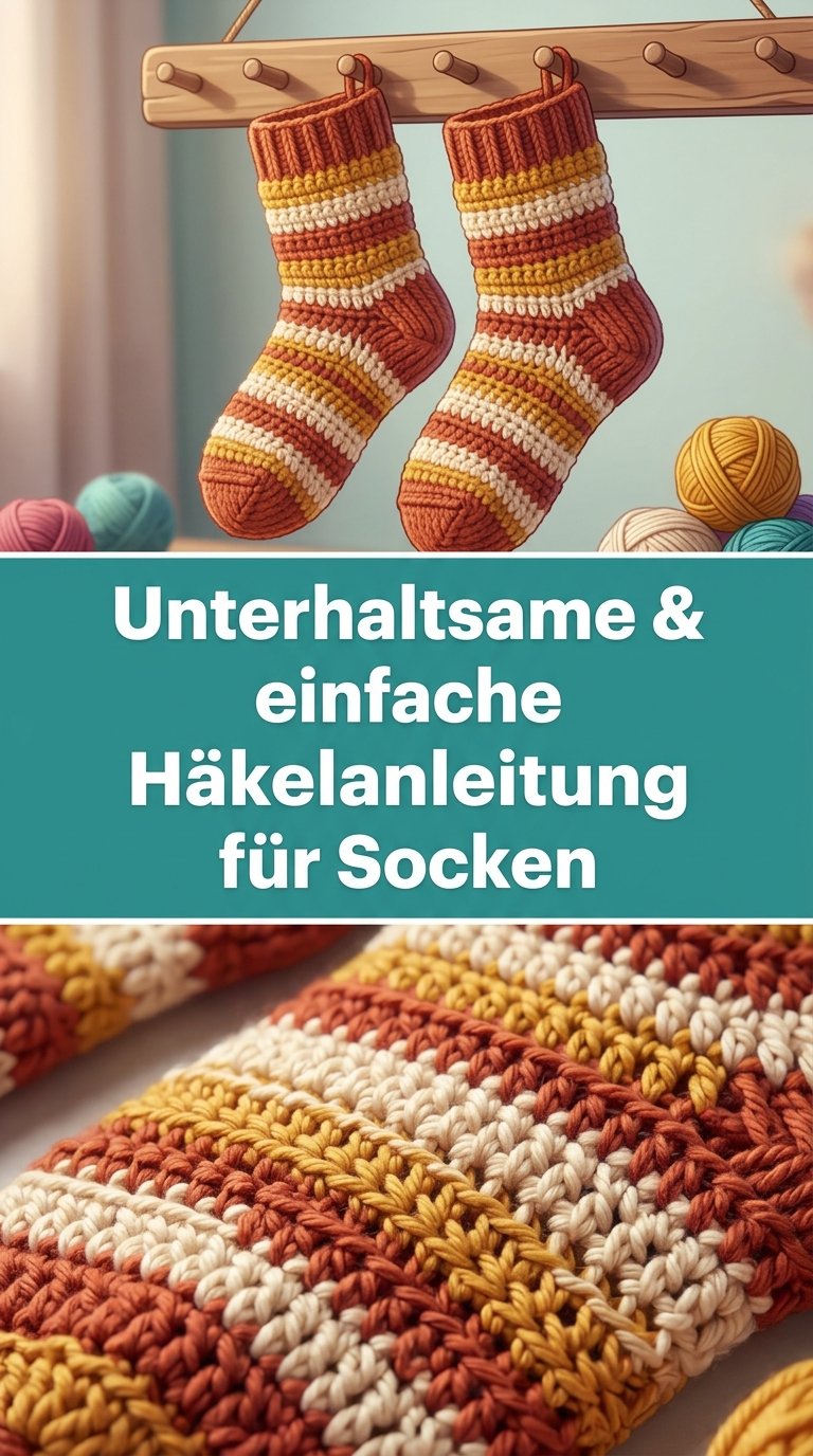 Unterhaltsame & einfache Häkelanleitung für Socken – für warme Füße das ganze Jahr über – Teb DIY content image
