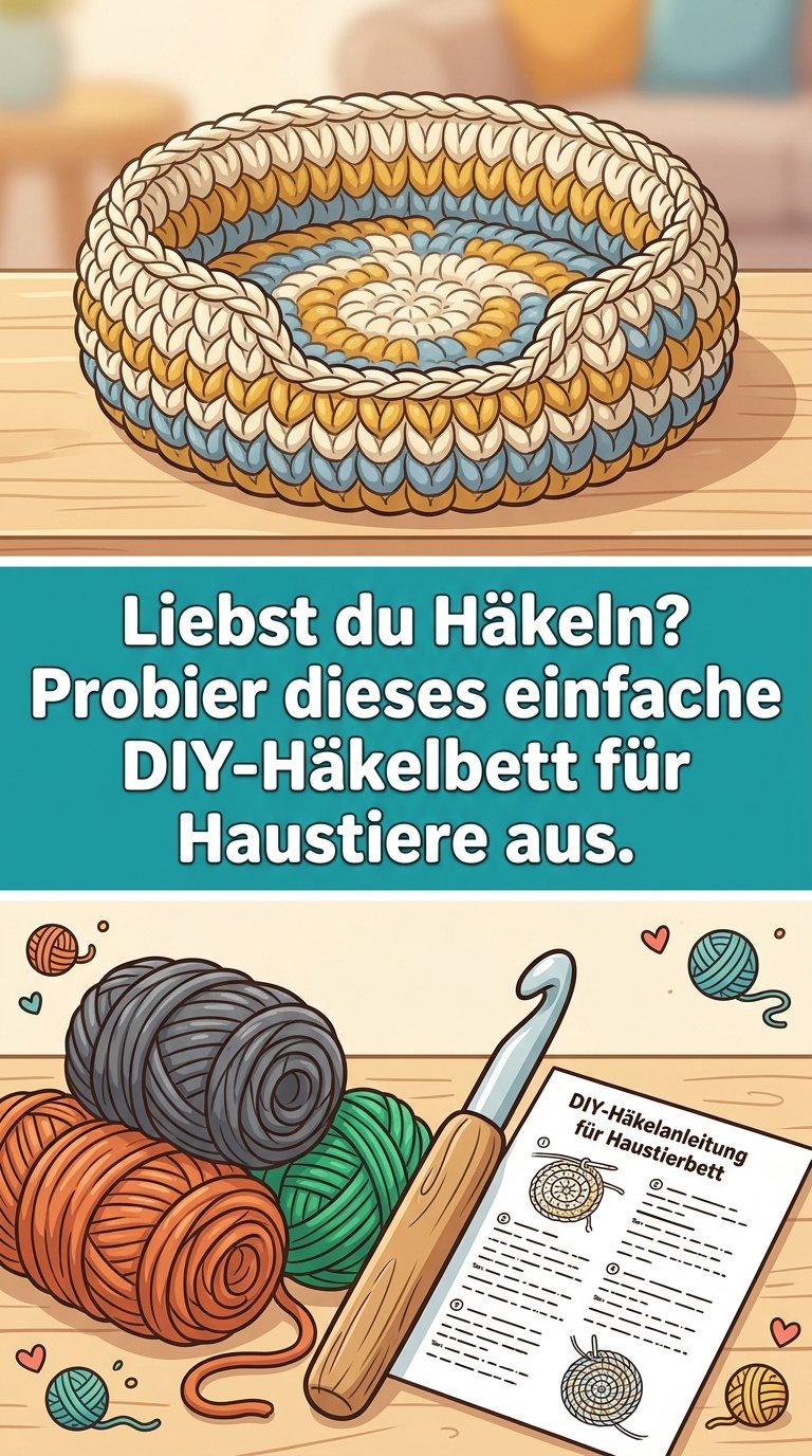 Liebst du Häkeln? Probier dieses einfache DIY-Häkelbett für Haustiere aus. content image