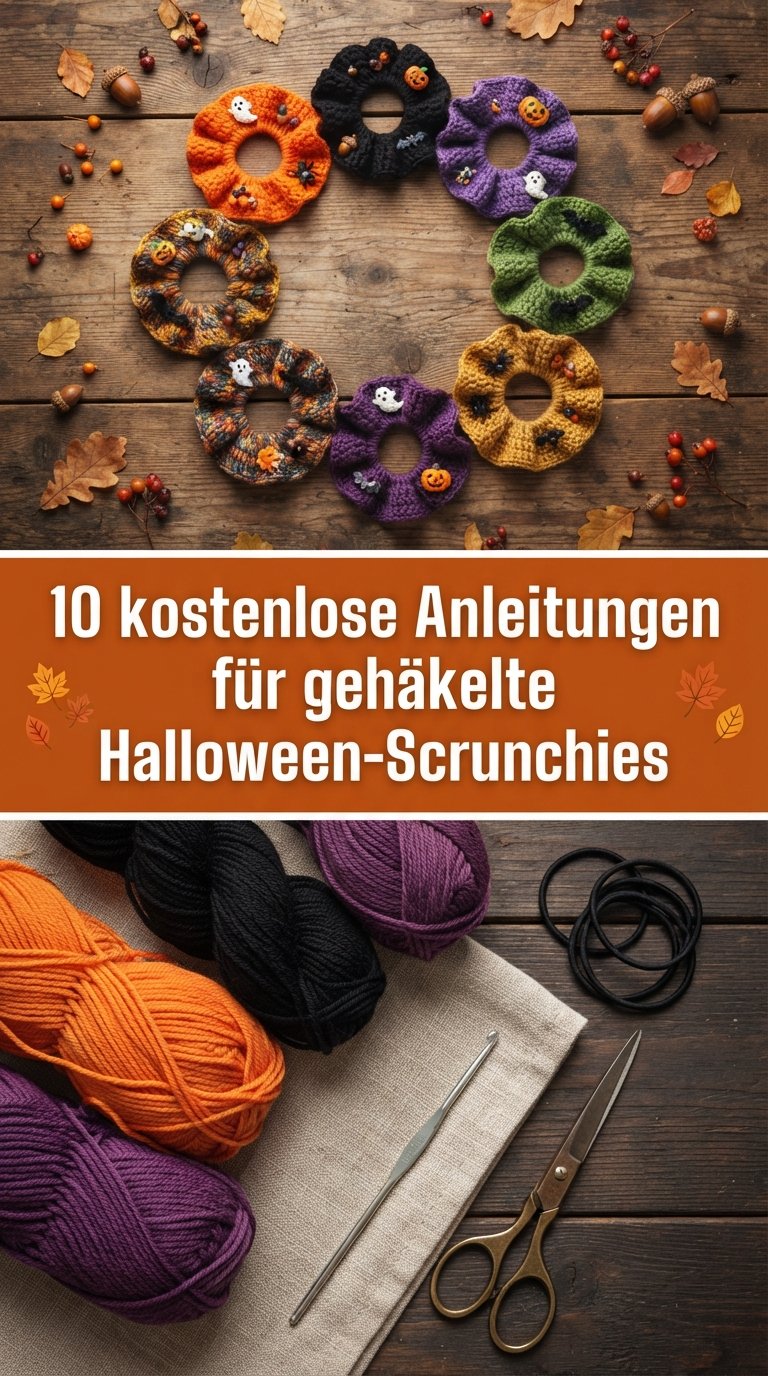 10 kostenlose Anleitungen für gehäkelte Halloween-Scrunchies content image