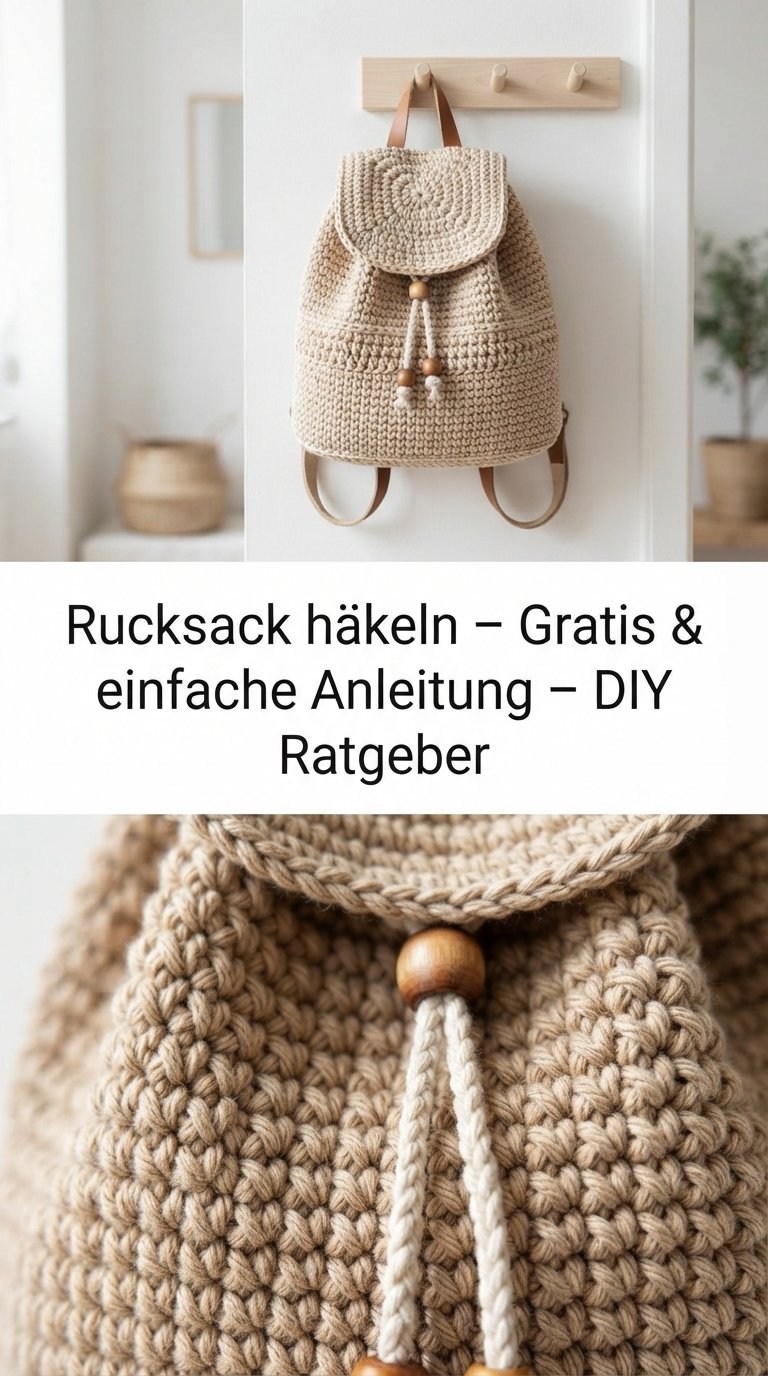 Rucksack häkeln – Gratis & einfache Anleitung – DIY Ratgeber content image