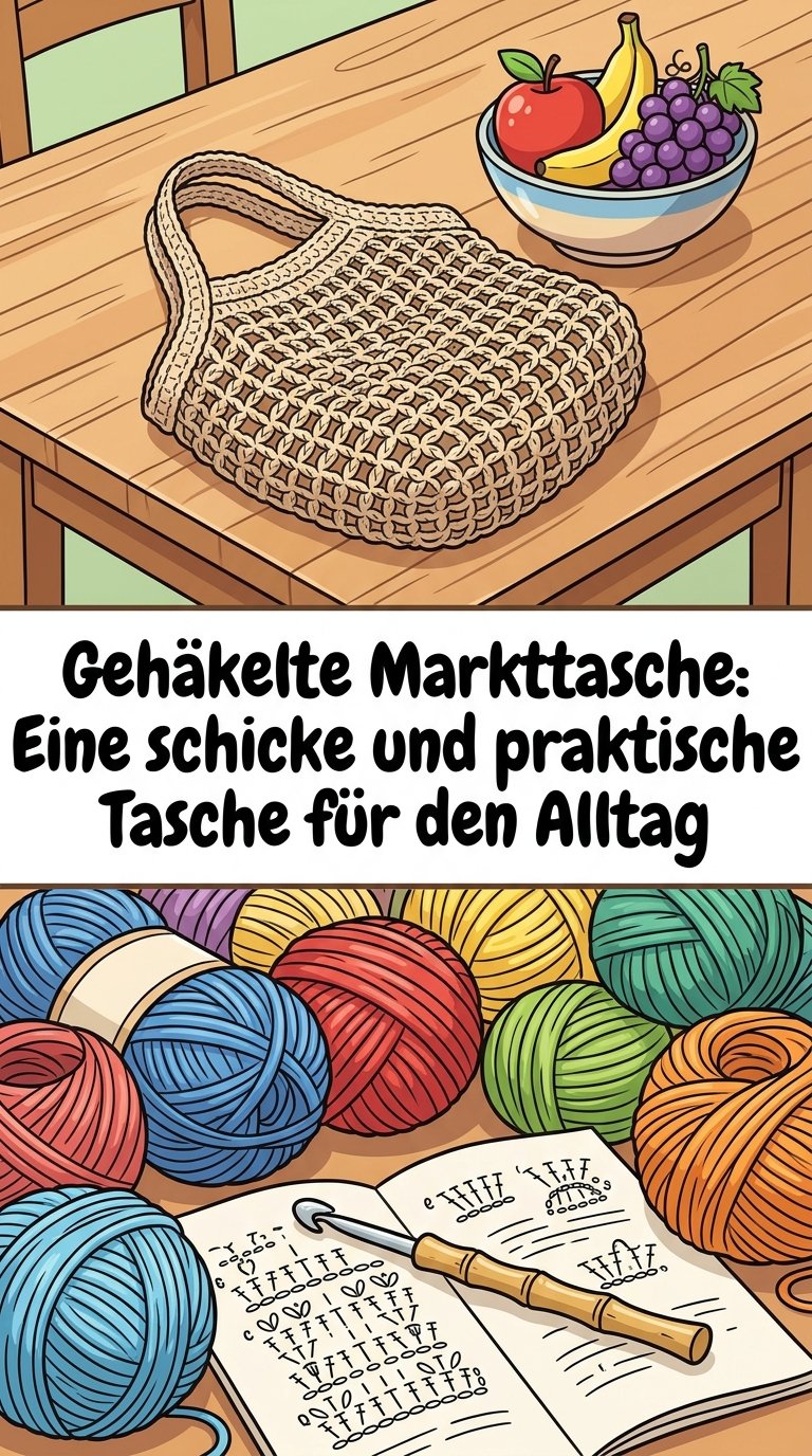 Gehäkelte Markttasche: Eine schicke und praktische Tasche für den Alltag content image