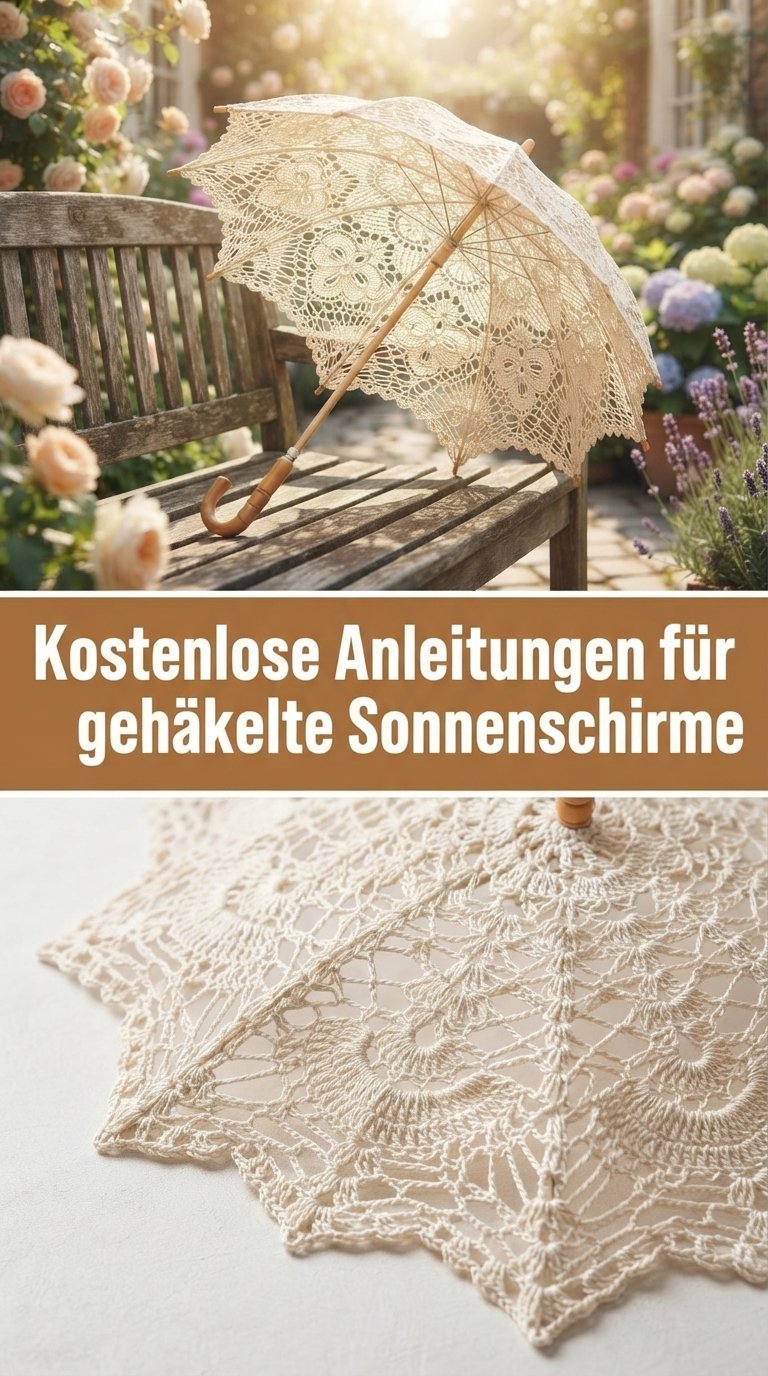 Kostenlose Anleitungen für gehäkelte Sonnenschirme content image